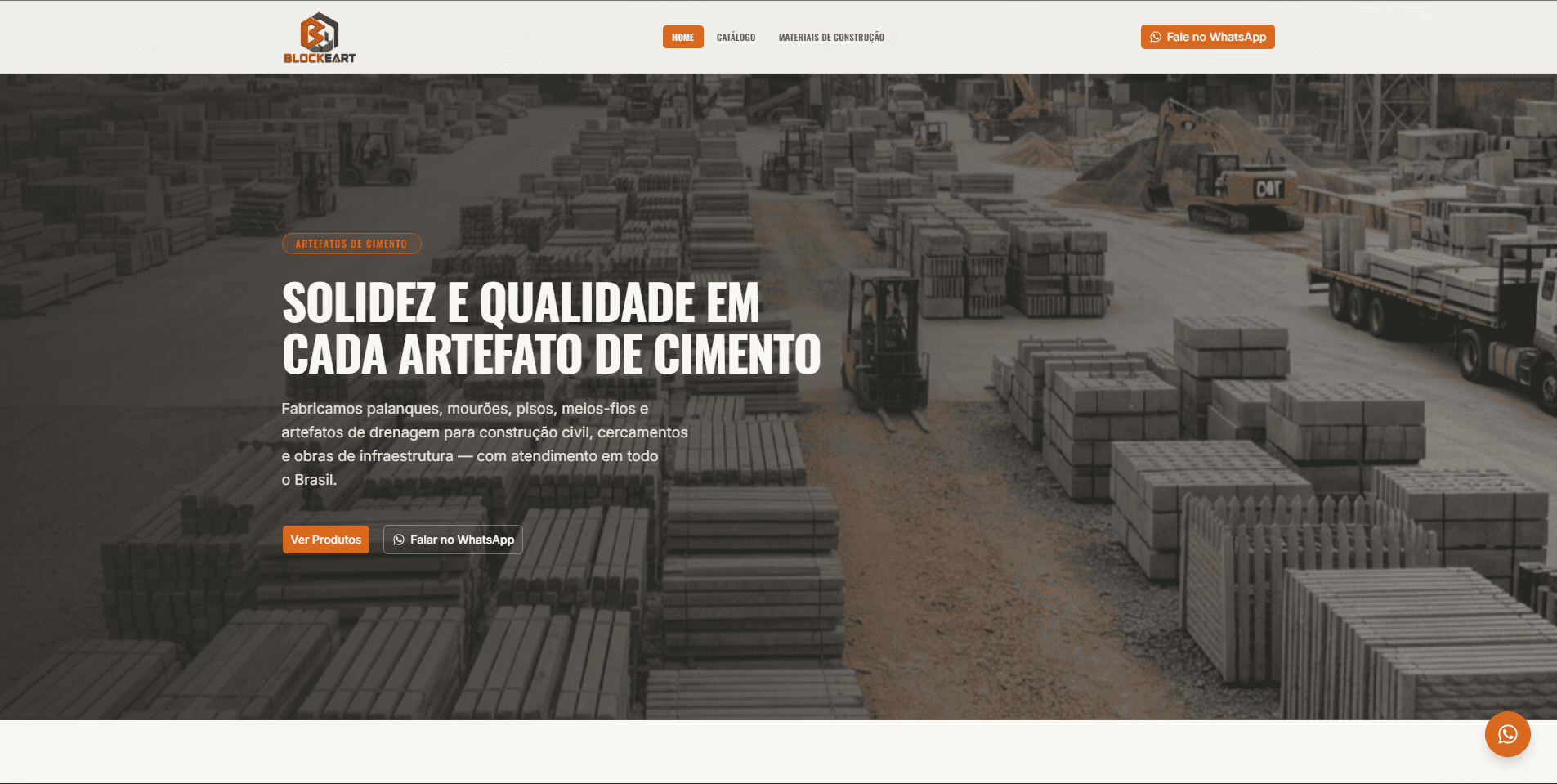 Screenshot do site Blockeart